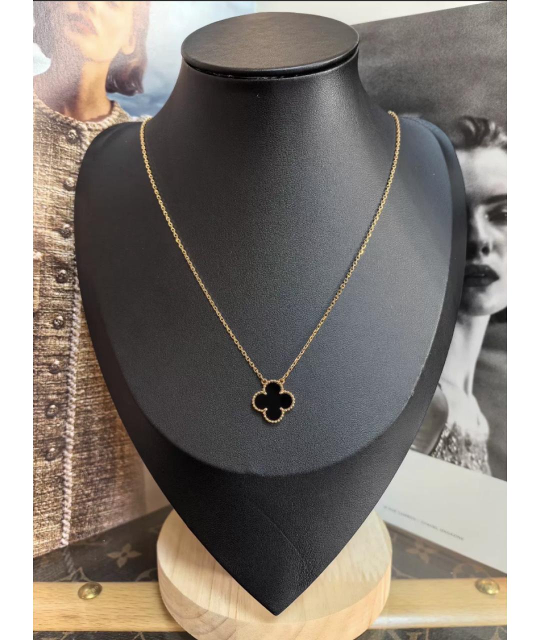 VAN CLEEF & ARPELS Черное колье из желтого золота, фото 6