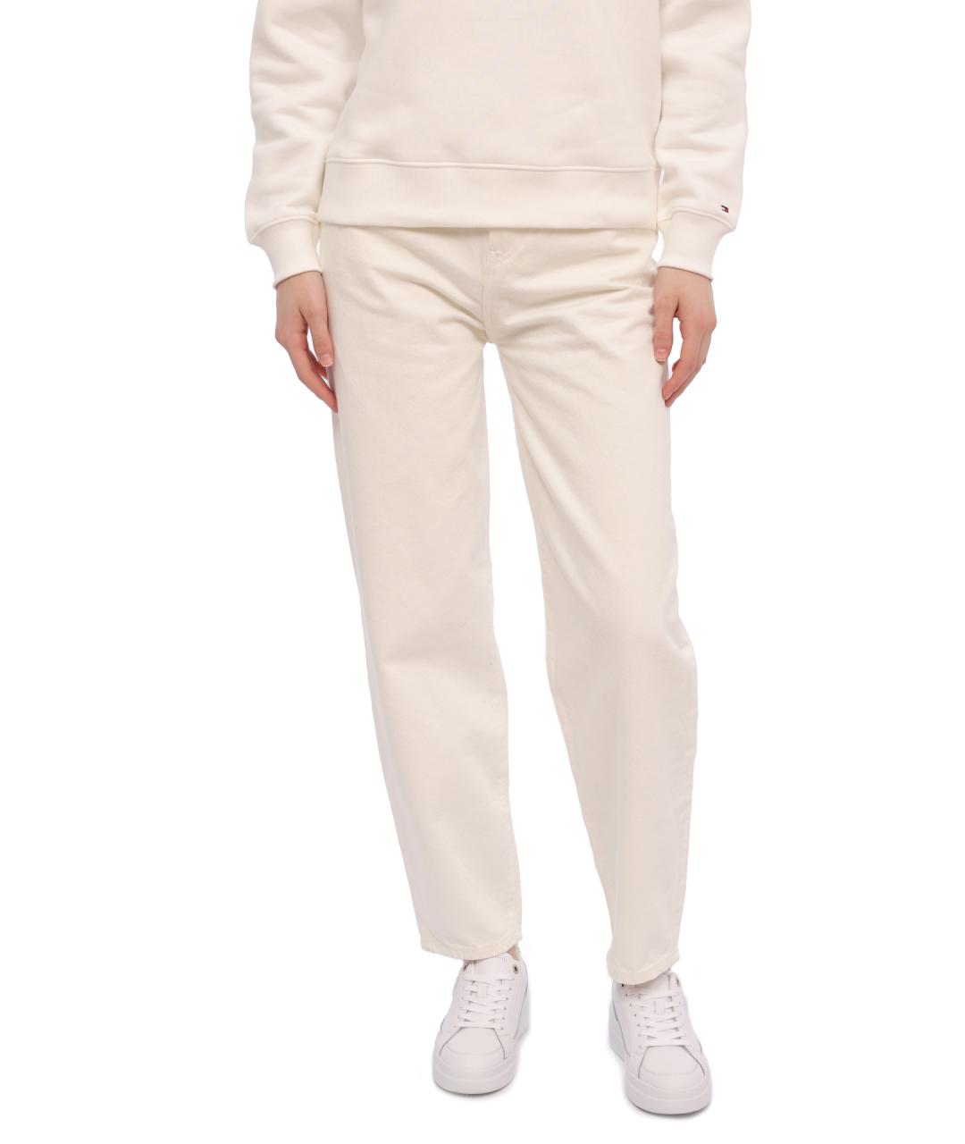 TOMMY HILFIGER Бежевые хлопковые прямые джинсы, фото 1