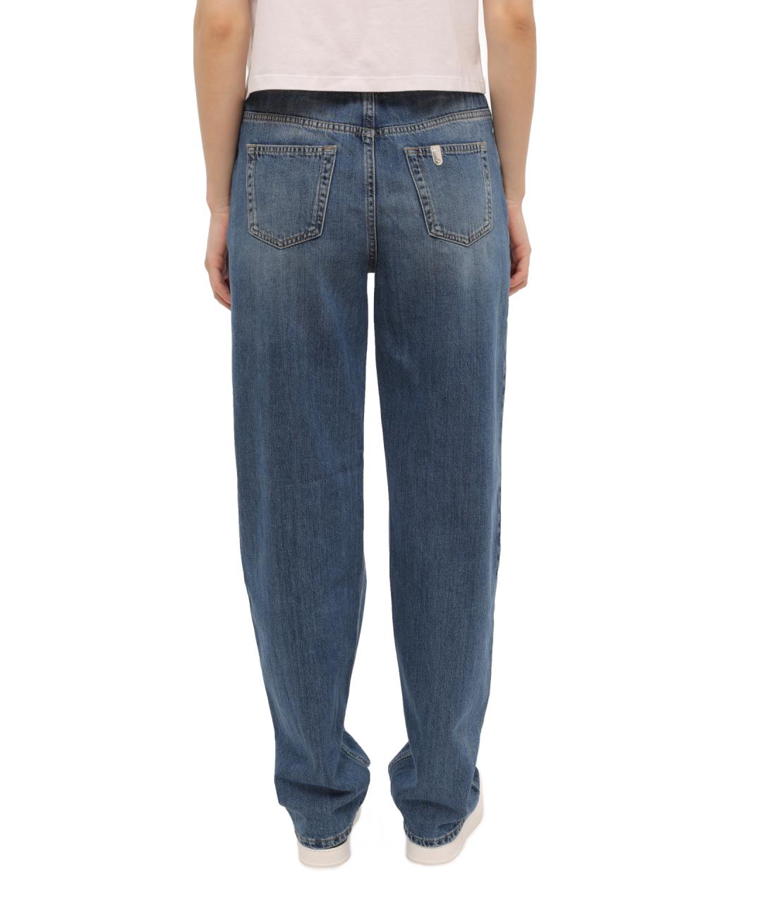 LIU JO Синие прямые джинсы, фото 4
