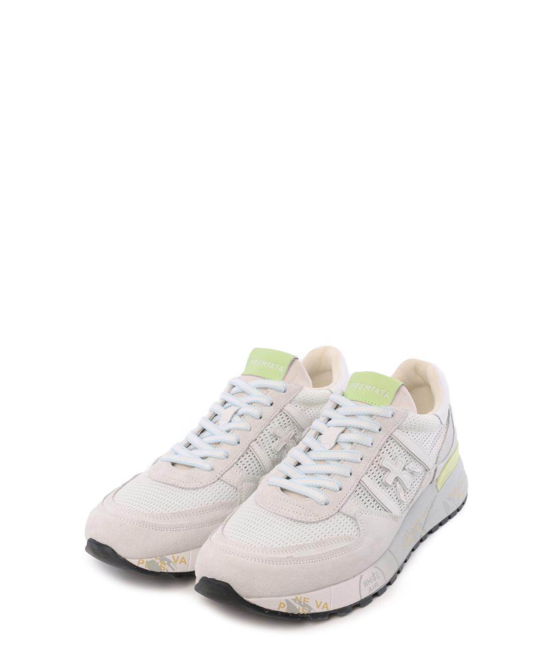 PREMIATA Белые замшевые низкие кроссовки / кеды, фото 2