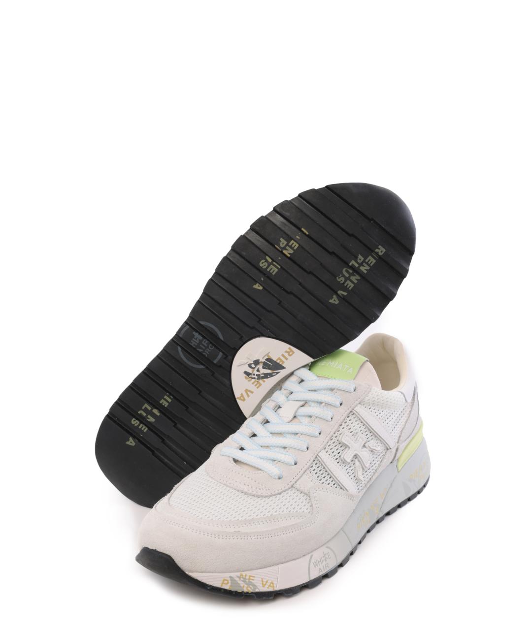 PREMIATA Белые замшевые низкие кроссовки / кеды, фото 4