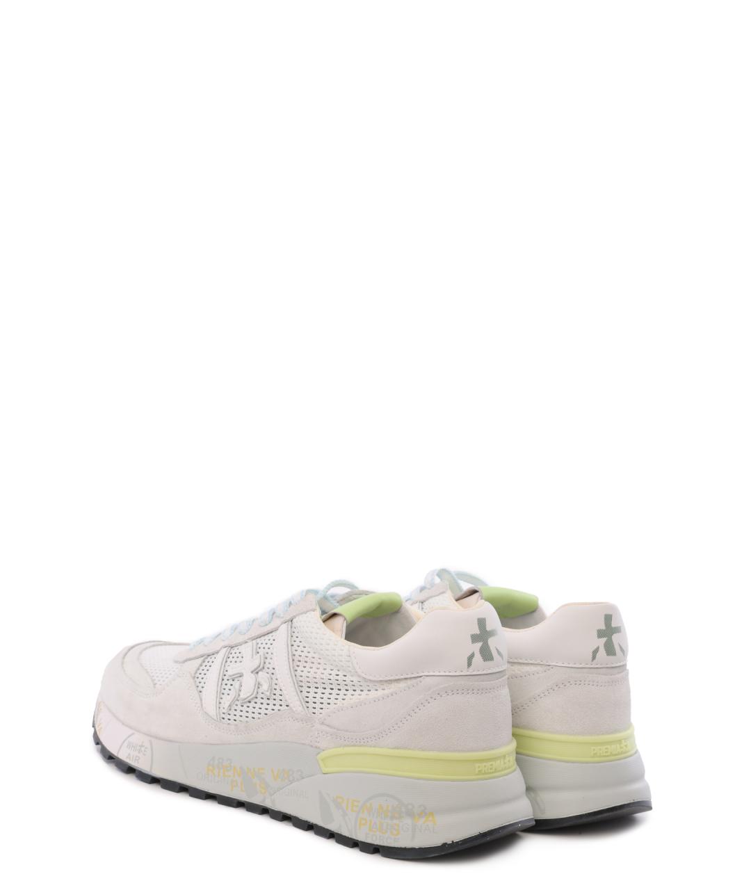 PREMIATA Белые замшевые низкие кроссовки / кеды, фото 3