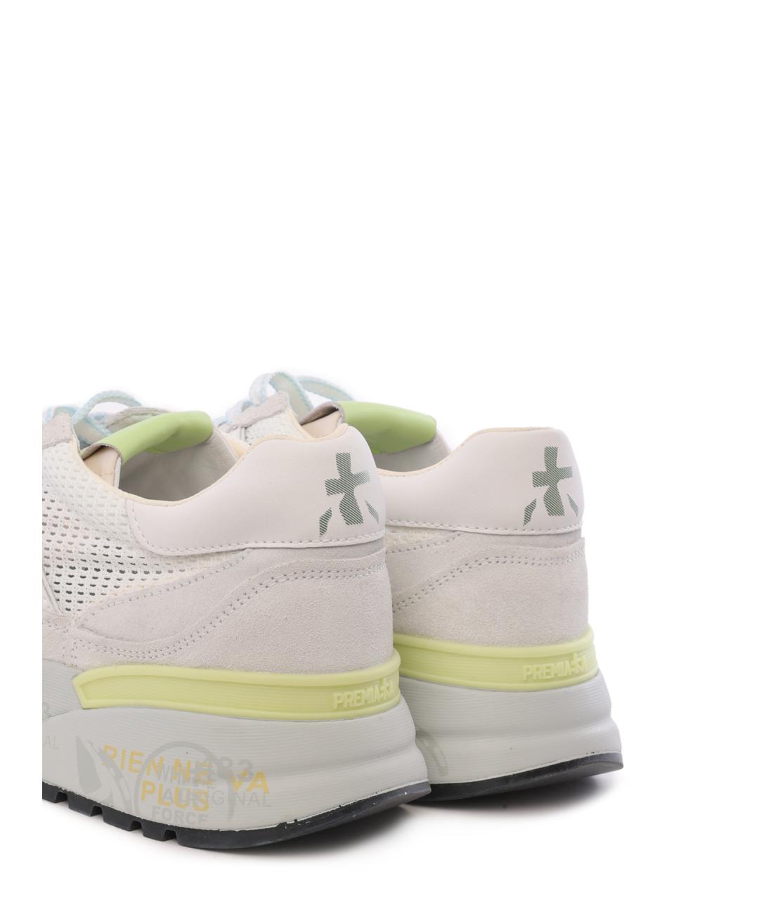 PREMIATA Белые замшевые низкие кроссовки / кеды, фото 6