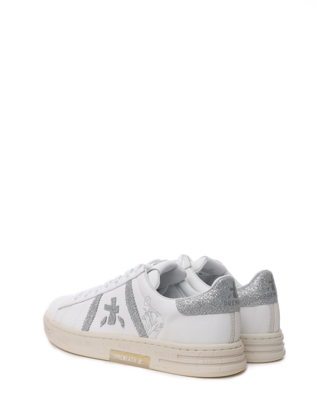 PREMIATA Белые кожаные кеды, фото 3