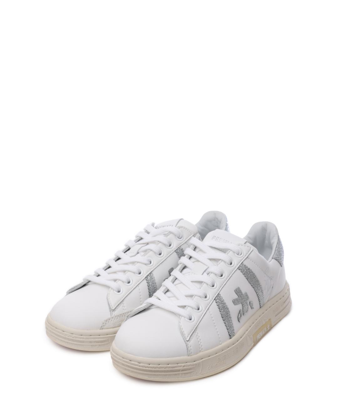 PREMIATA Белые кожаные кеды, фото 2