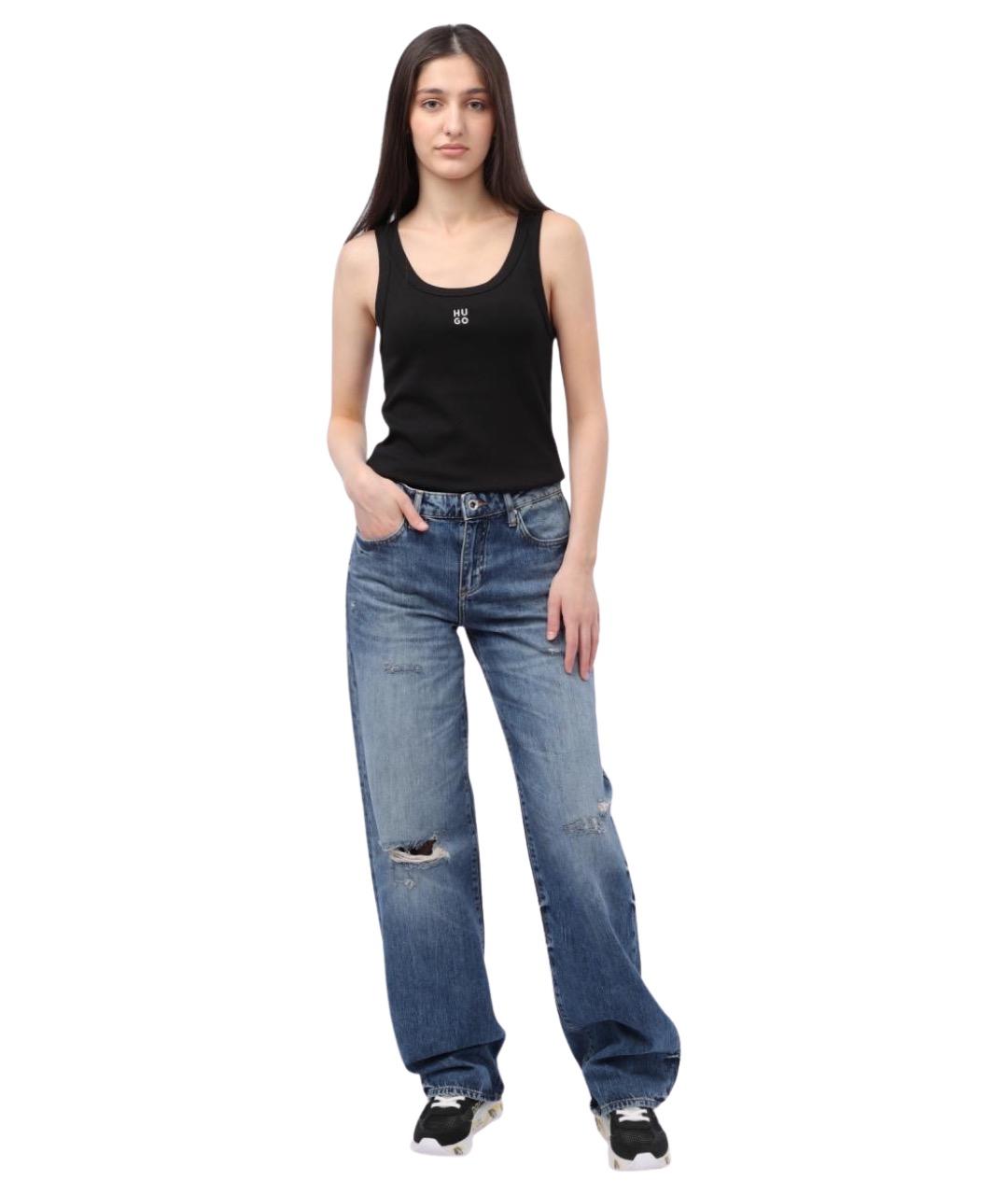 ARMANI EXCHANGE Синие прямые джинсы, фото 2