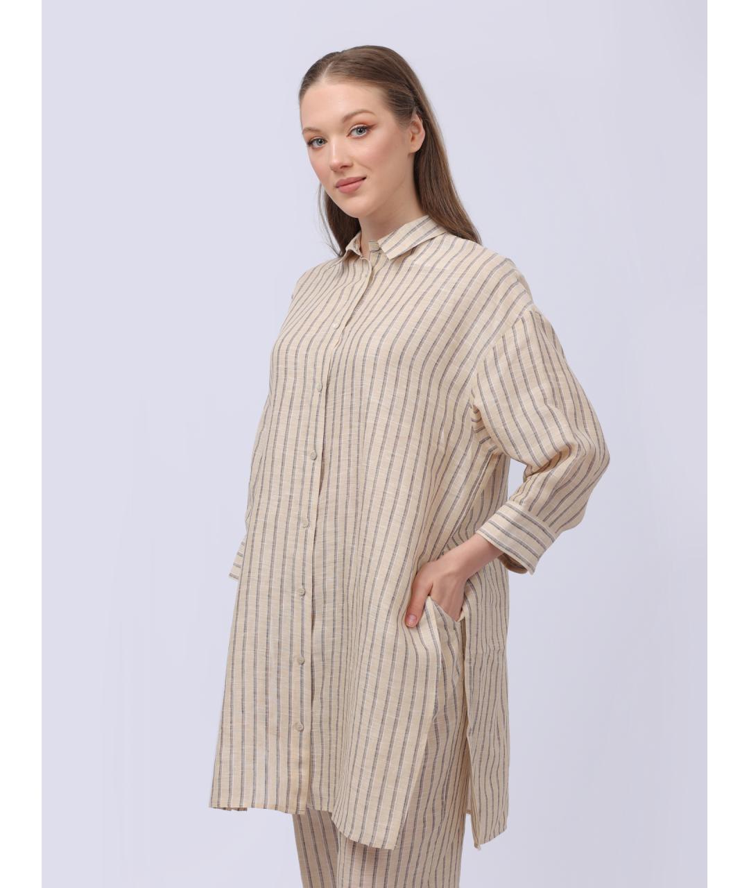 PESERICO Бежевая рубашка, фото 3