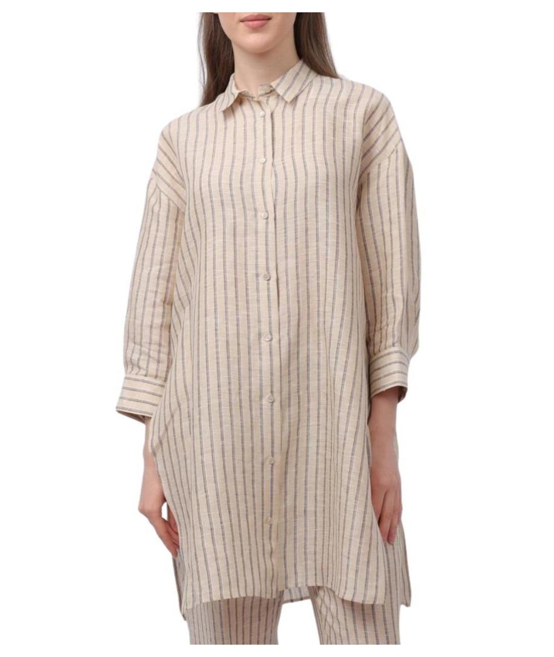 PESERICO Бежевая рубашка, фото 1