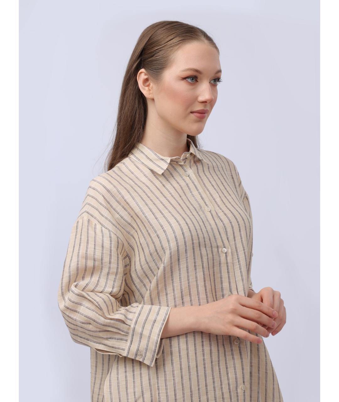 PESERICO Бежевая рубашка, фото 5