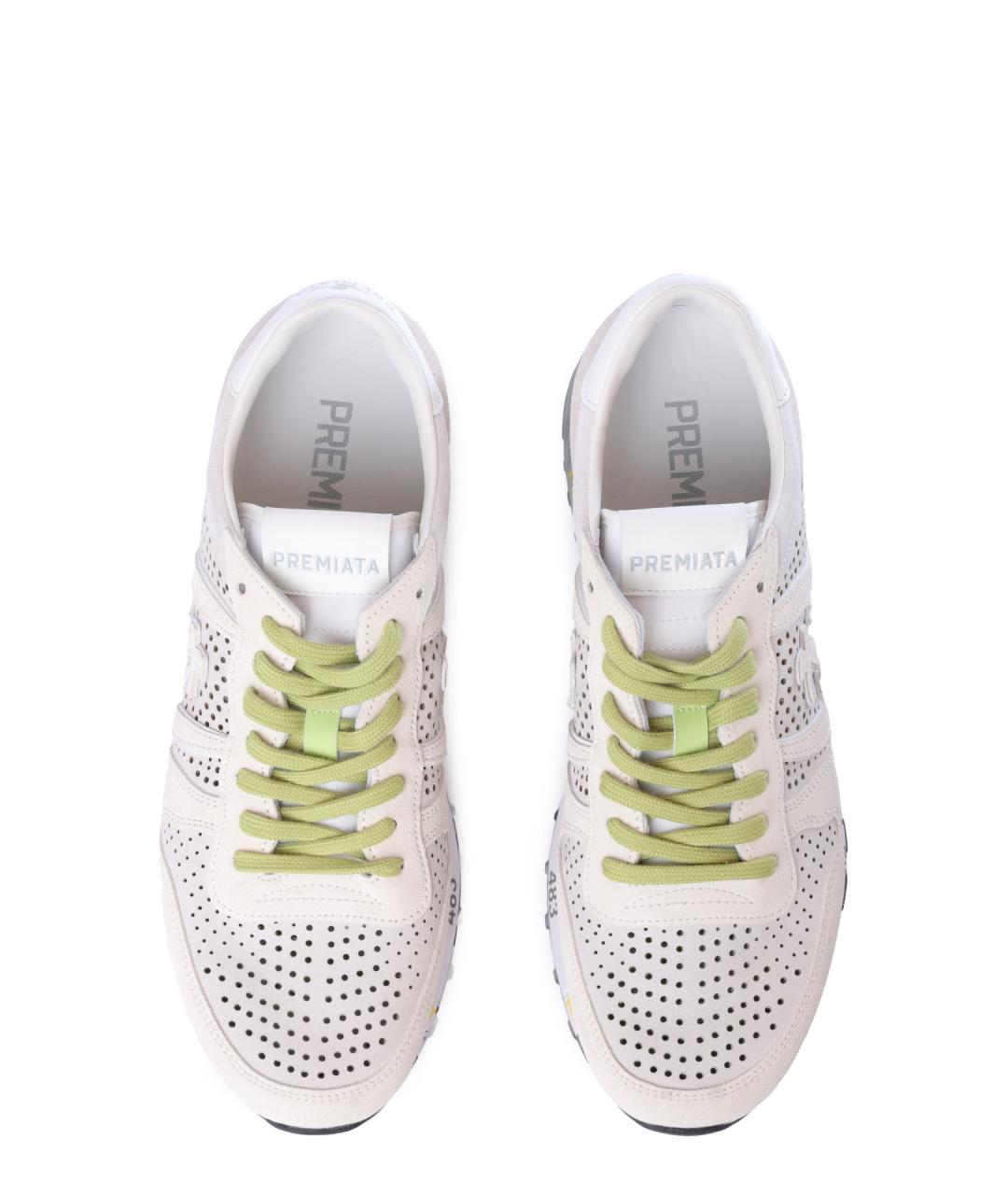 PREMIATA Бежевые низкие кроссовки / кеды, фото 3