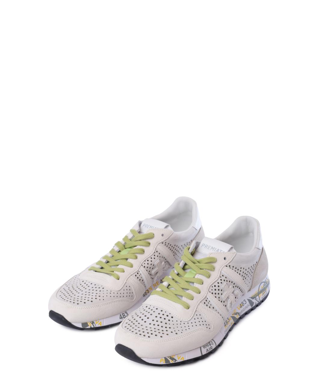 PREMIATA Бежевые низкие кроссовки / кеды, фото 2