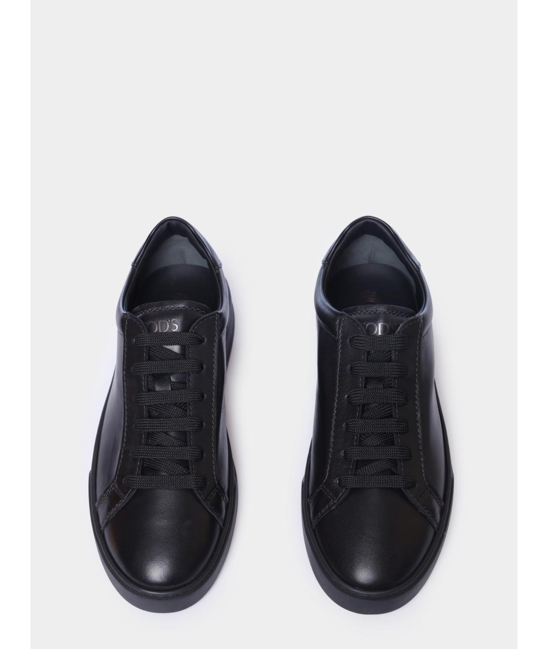 TOD'S Кожаные низкие кроссовки / кеды, фото 3