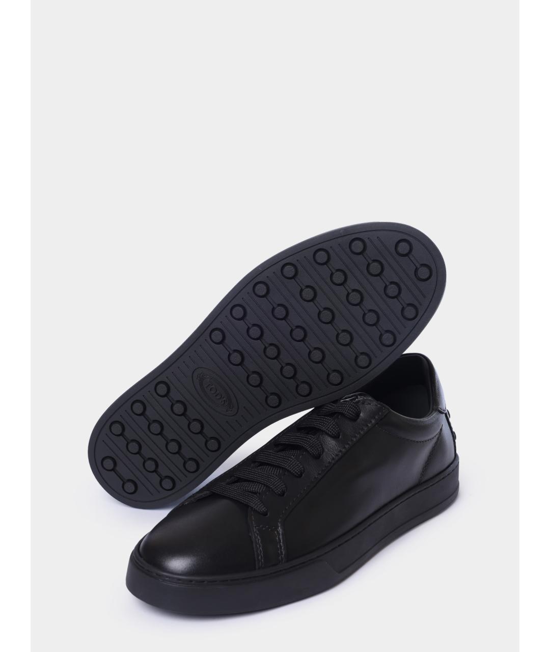 TOD'S Кожаные низкие кроссовки / кеды, фото 4