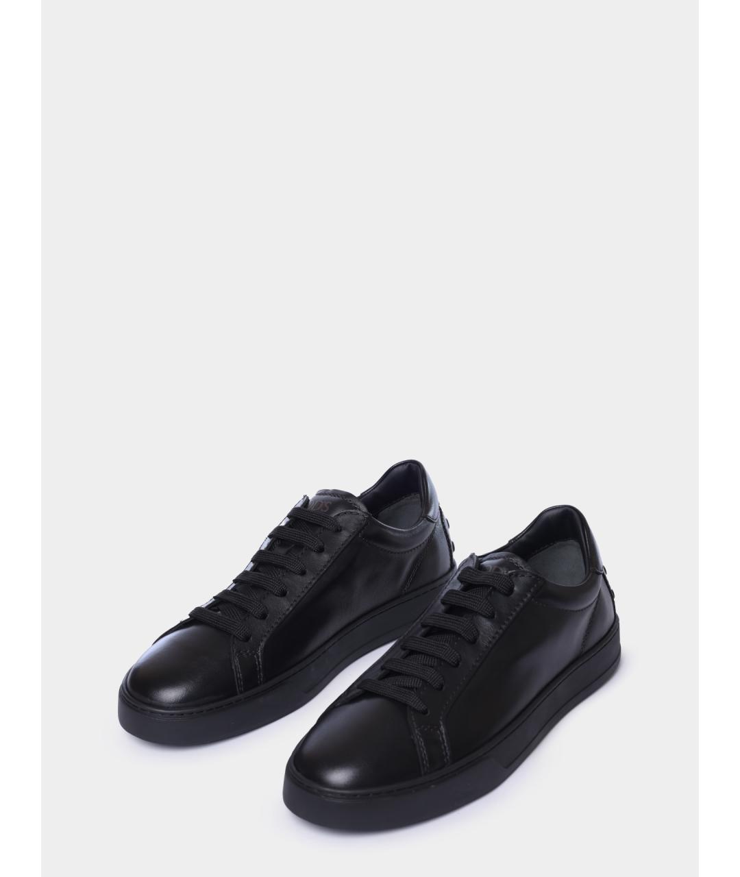 TOD'S Кожаные низкие кроссовки / кеды, фото 2