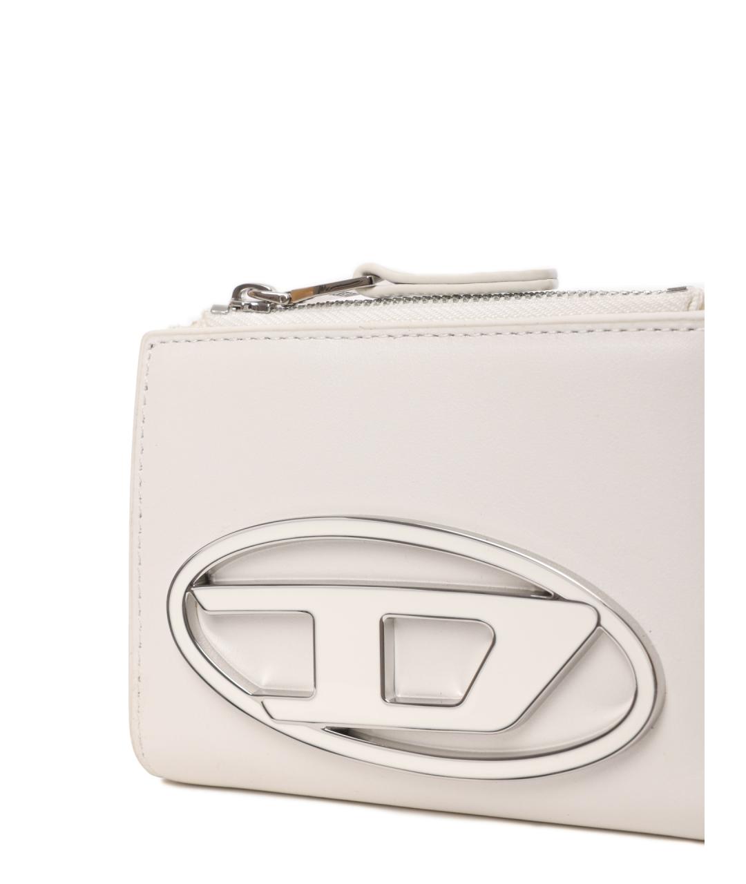DIESEL Белый кожаный кошелек, фото 5