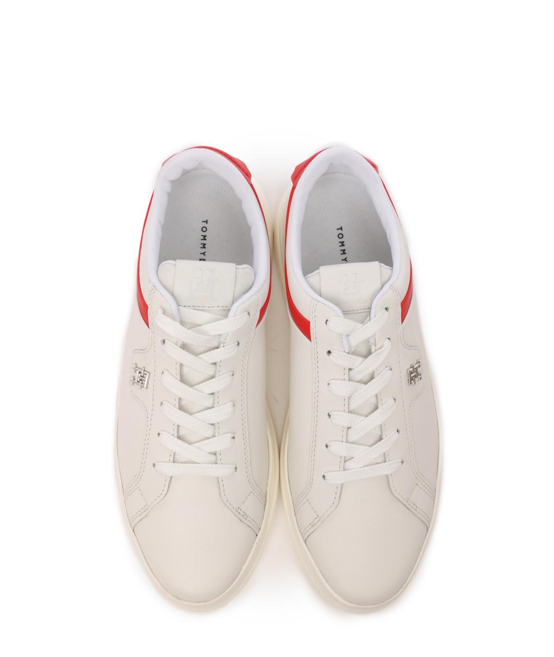 TOMMY HILFIGER Белые кожаные кеды, фото 5