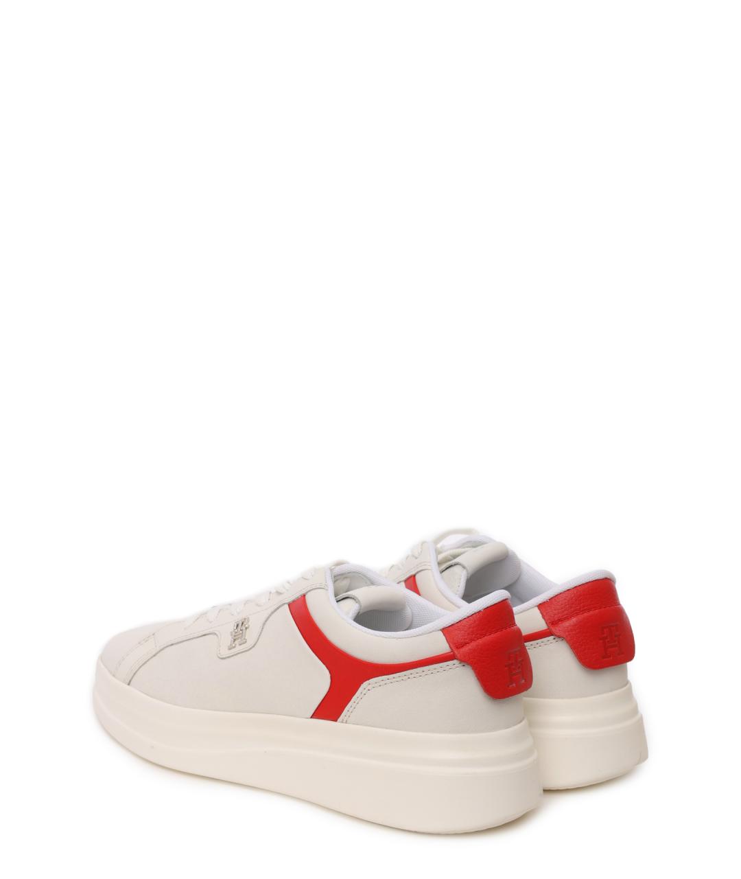 TOMMY HILFIGER Белые кожаные кеды, фото 3