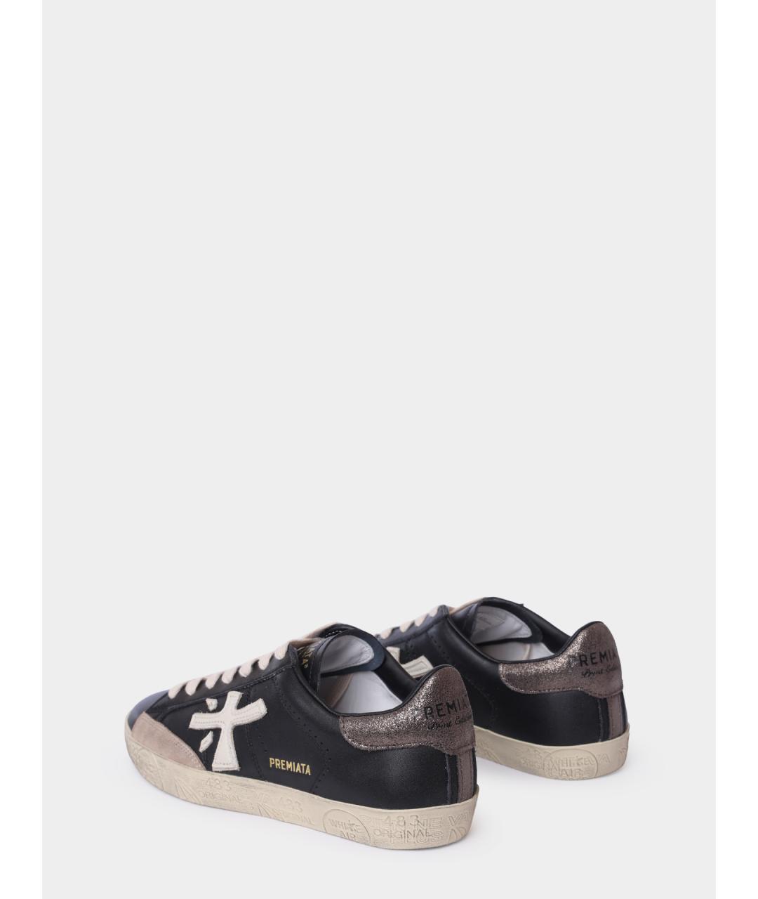PREMIATA Черные кожаные кеды, фото 5