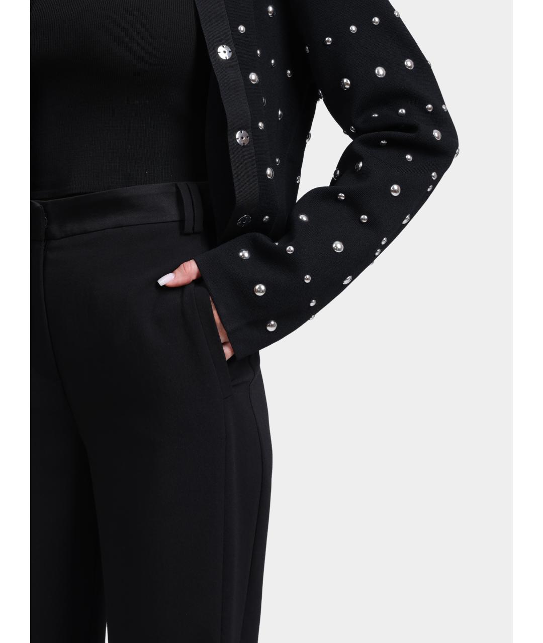 LIU JO Черные прямые брюки, фото 5