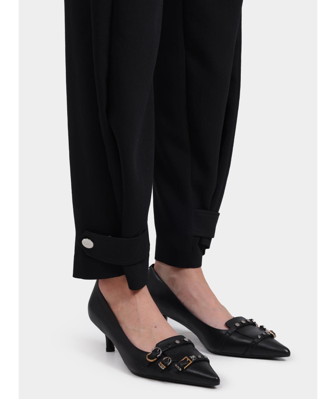 LIU JO Черные прямые брюки, фото 4