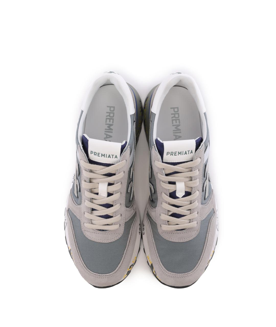 PREMIATA Серые низкие кроссовки / кеды, фото 5