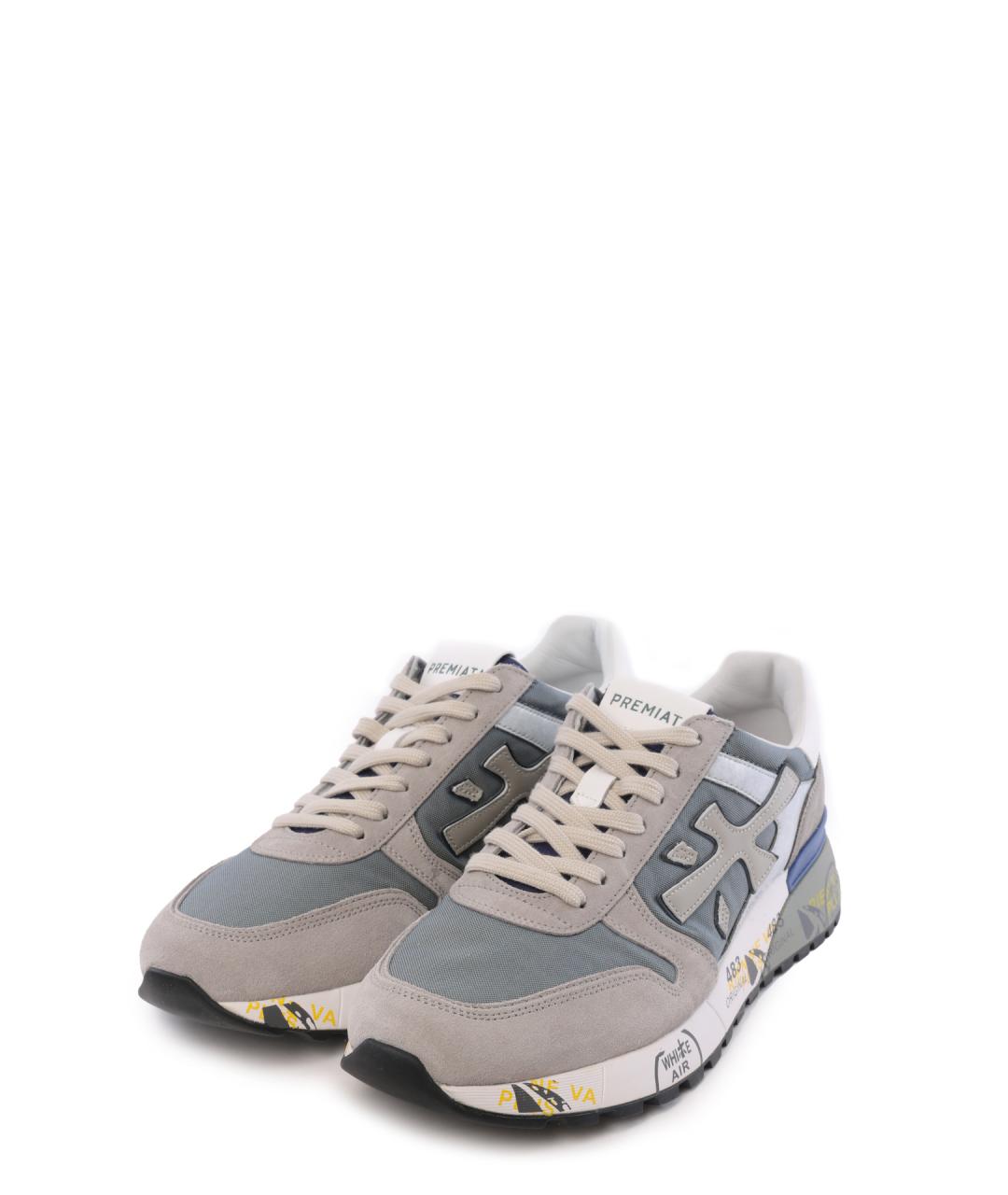 PREMIATA Серые низкие кроссовки / кеды, фото 2