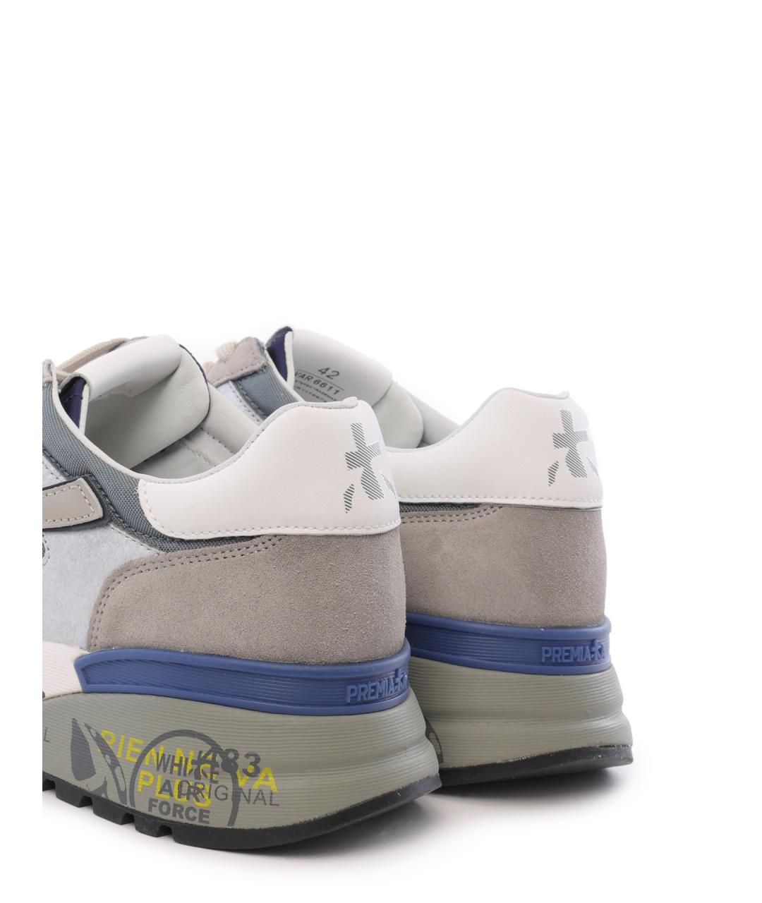 PREMIATA Серые низкие кроссовки / кеды, фото 6