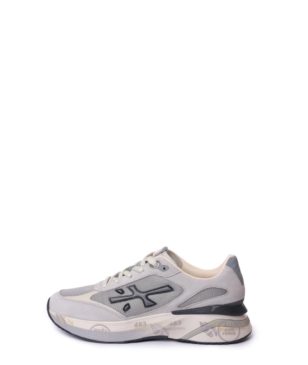 PREMIATA Серые низкие кроссовки / кеды, фото 6