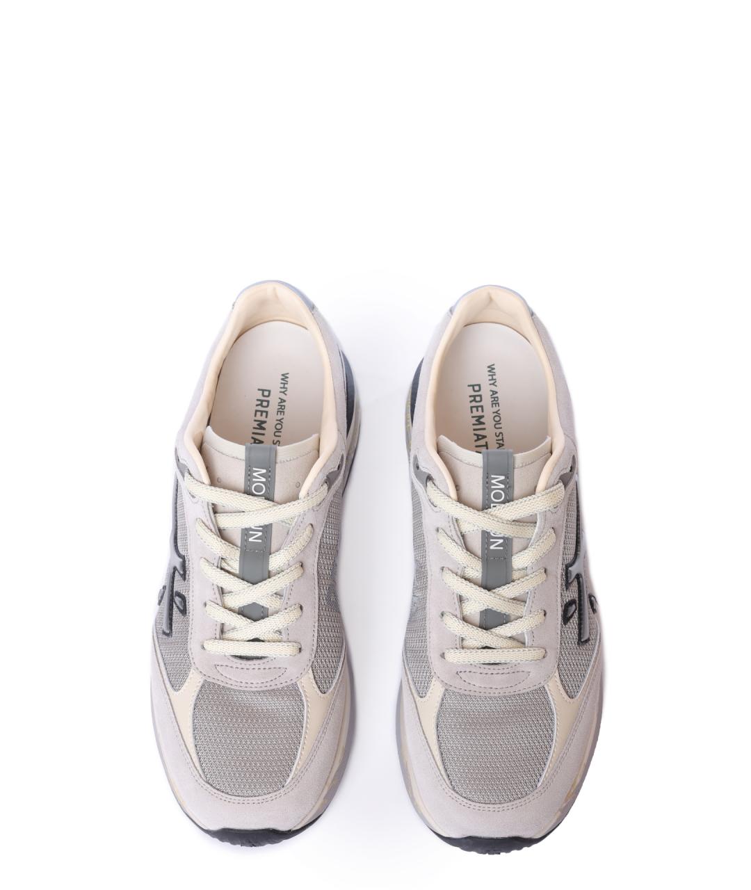 PREMIATA Серые низкие кроссовки / кеды, фото 3