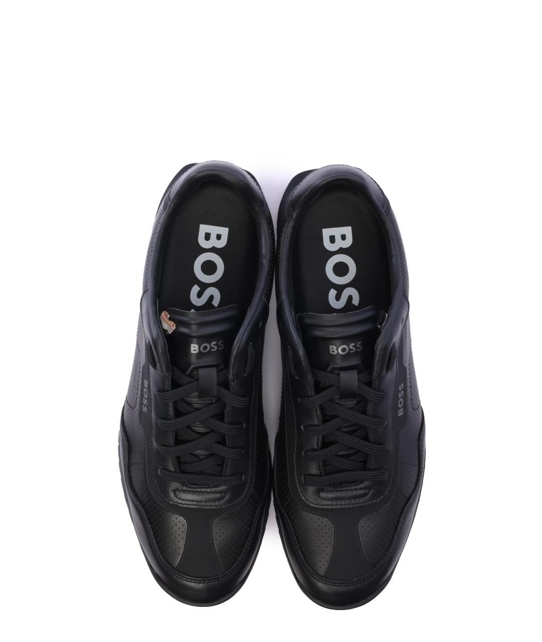 HUGO BOSS Черные низкие кроссовки / кеды, фото 5