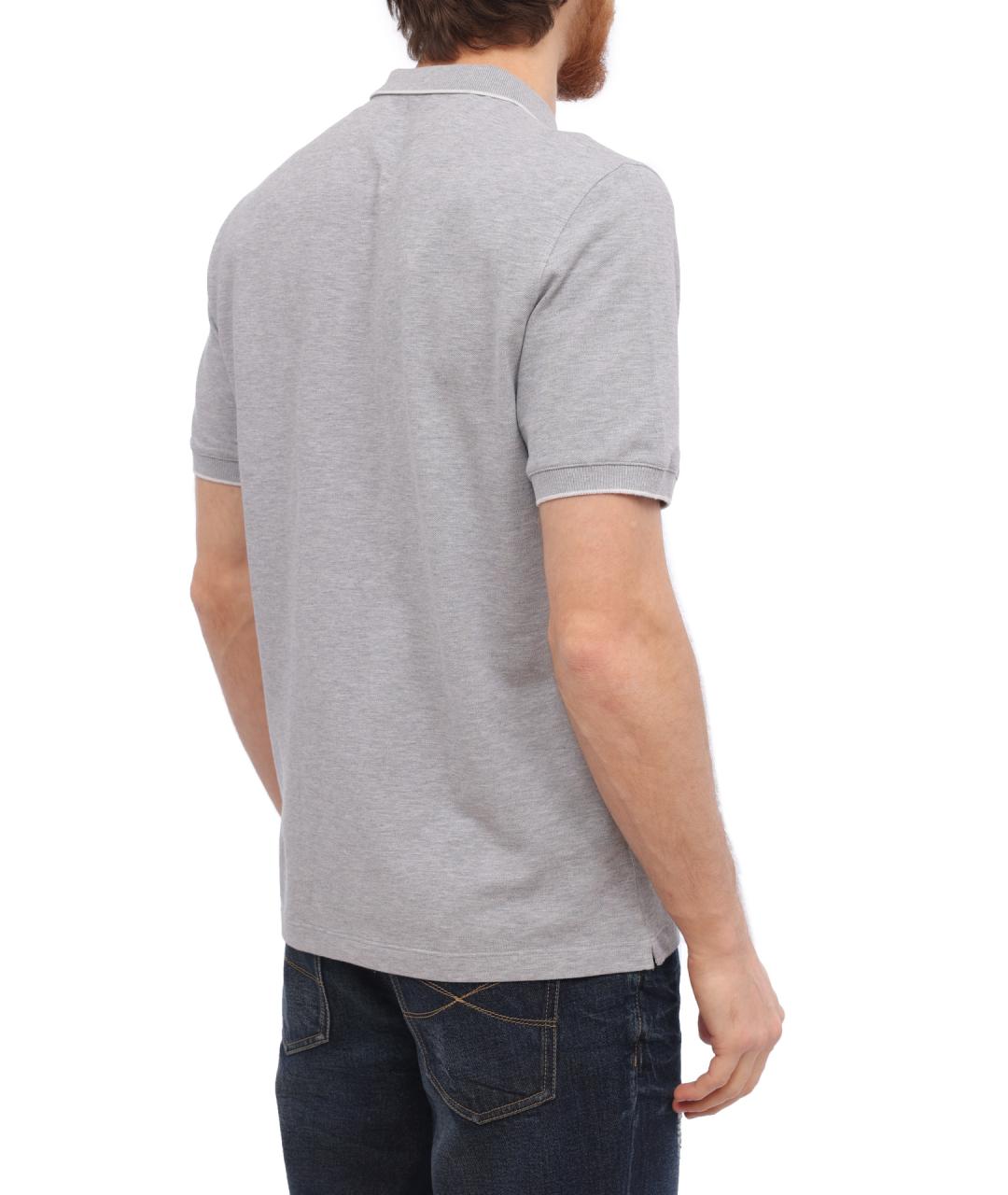 BRUNELLO CUCINELLI Хлопковое поло с коротким рукавом, фото 4