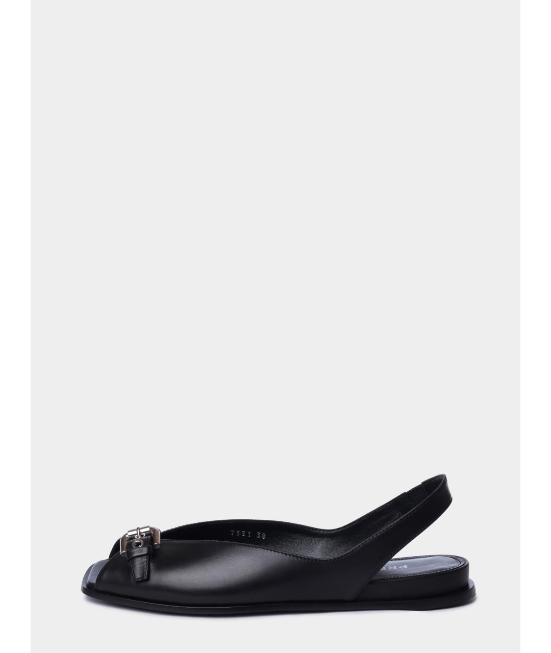 PREMIATA Черные кожаные босоножки, фото 7