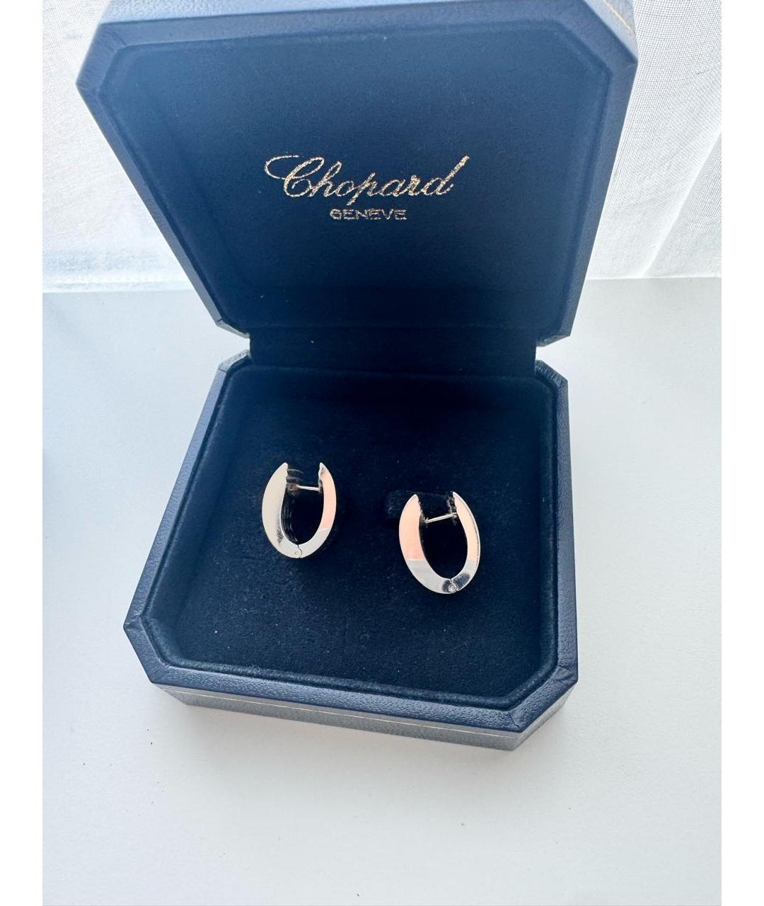 CHOPARD Серебряные серьги из белого золота, фото 3