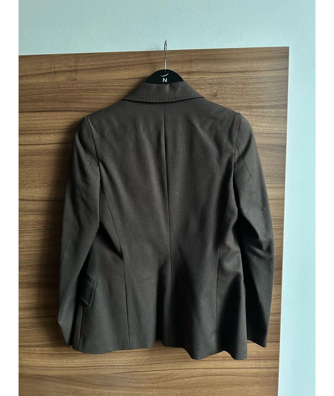 BURBERRY Коричневый шерстяной жакет/пиджак, фото 2