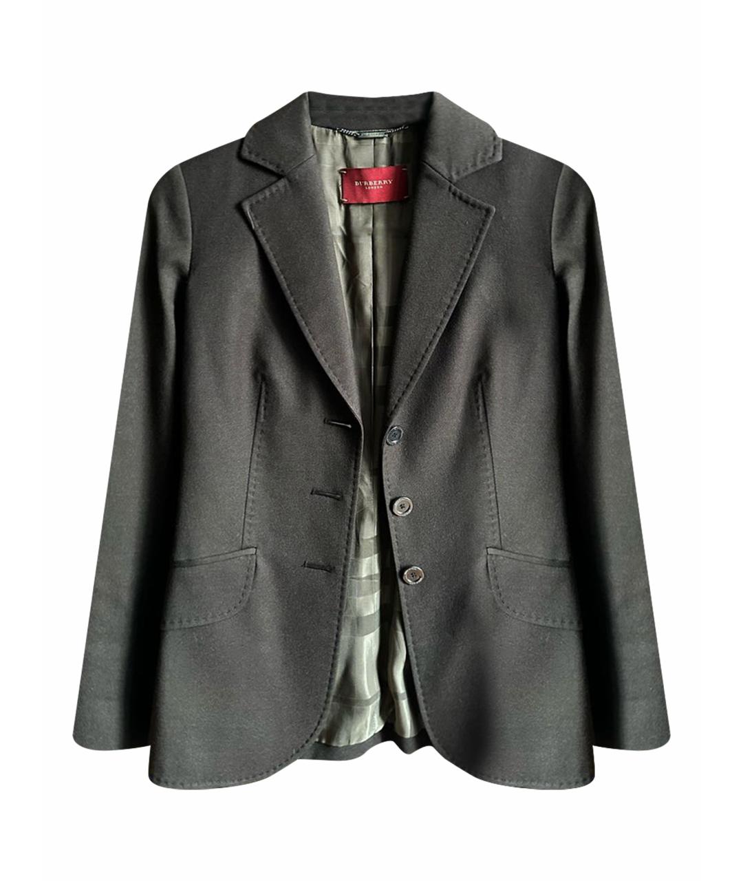 BURBERRY Коричневый шерстяной жакет/пиджак, фото 1