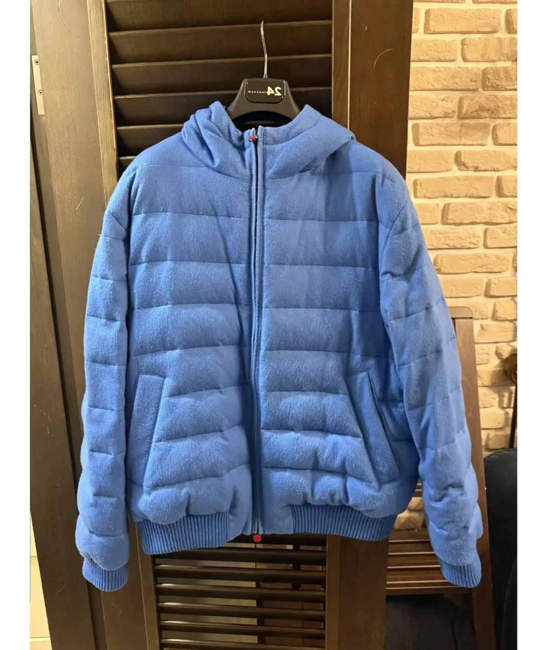 KITON Синяя кашемировая куртка, фото 4