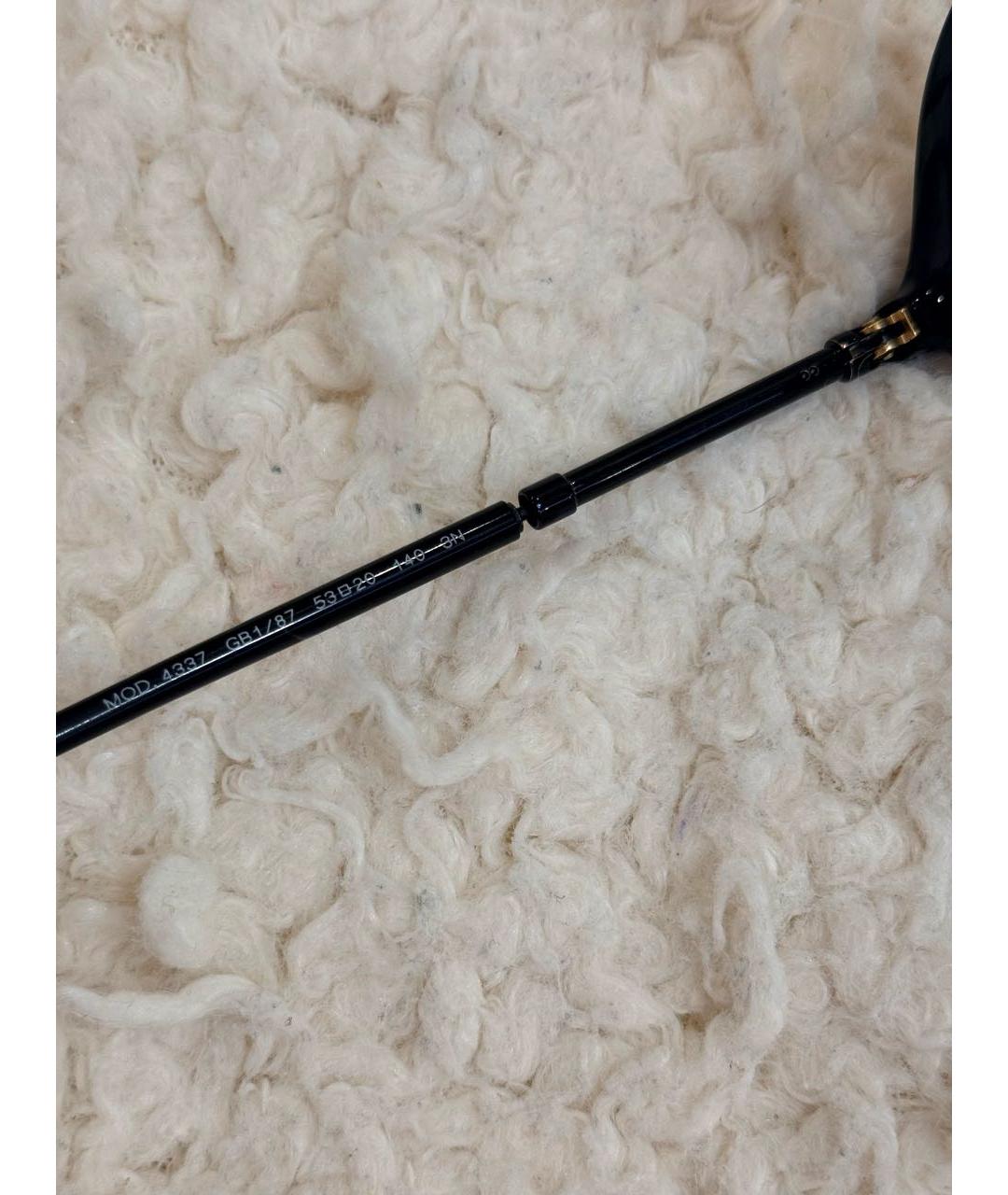 VERSACE Черные металлические солнцезащитные очки, фото 5