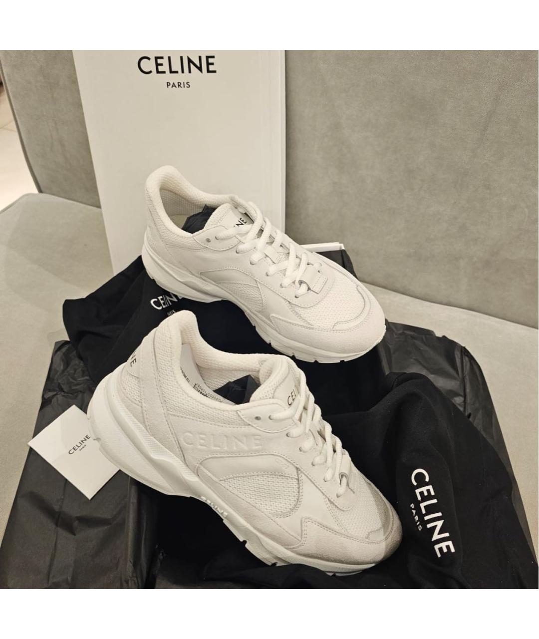 CELINE Белые кроссовки, фото 4