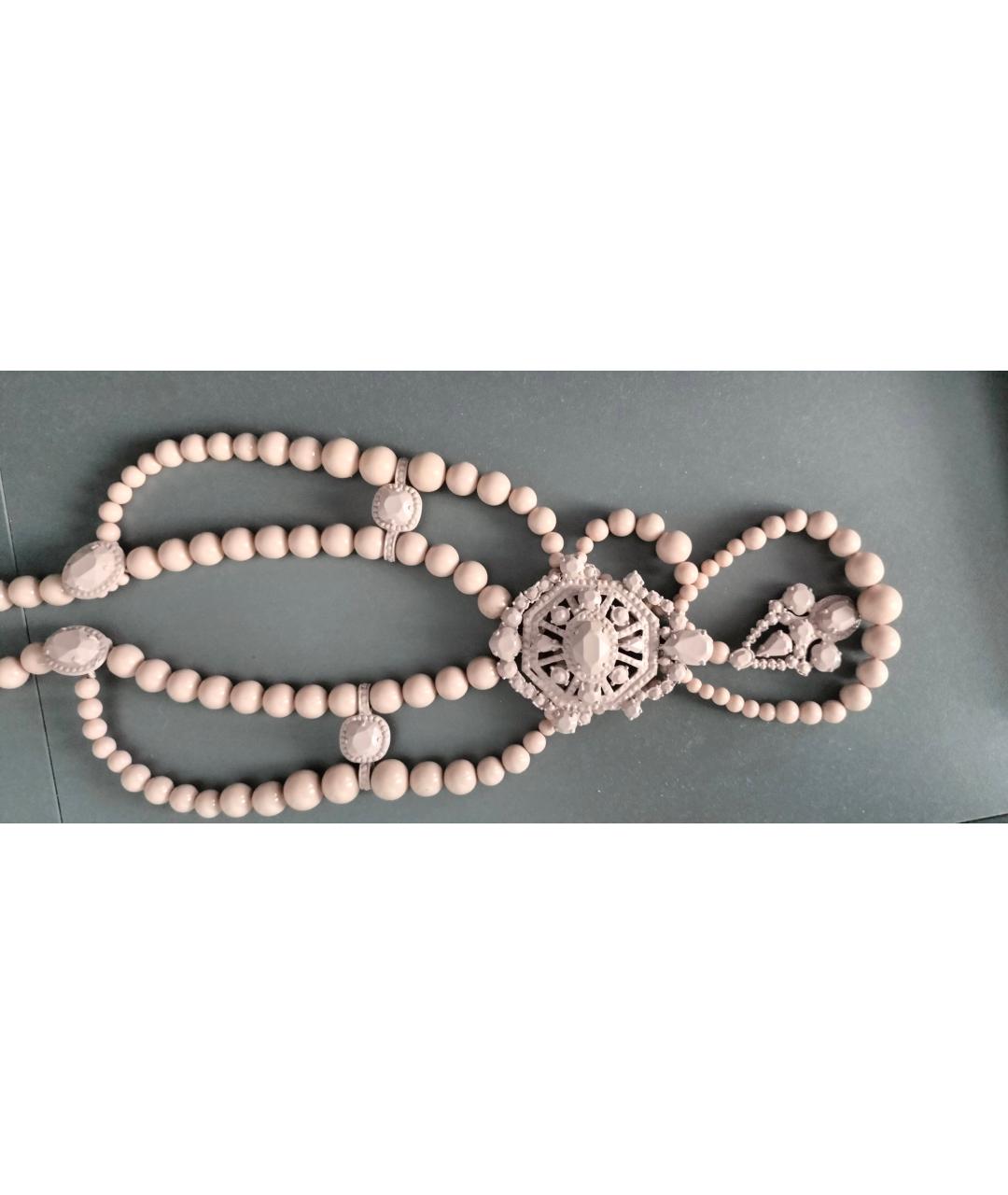 LANVIN Бежевое жемчужное колье, фото 4