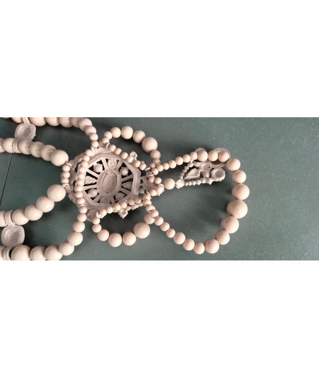 LANVIN Бежевое жемчужное колье, фото 6