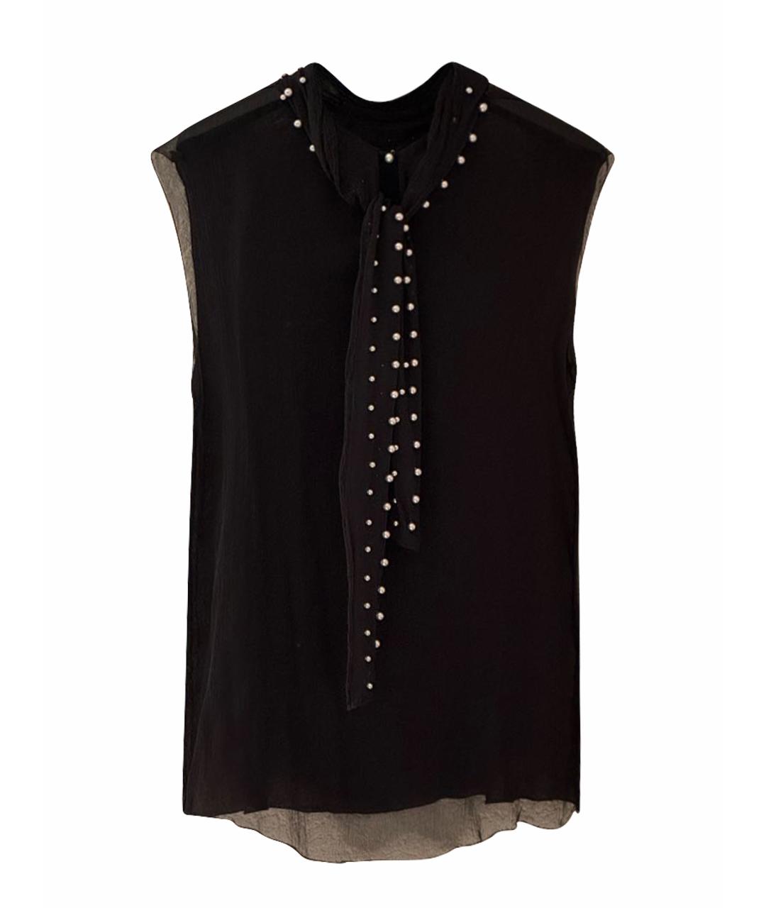 DOLCE&GABBANA Черная шелковая блузы, фото 1