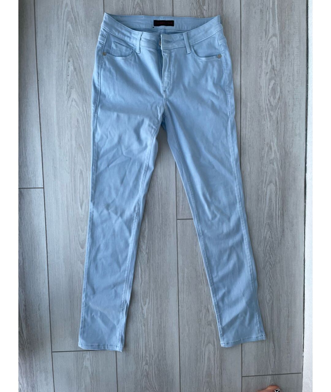 TRUSSARDI JEANS Голубые джинсы слим, фото 8