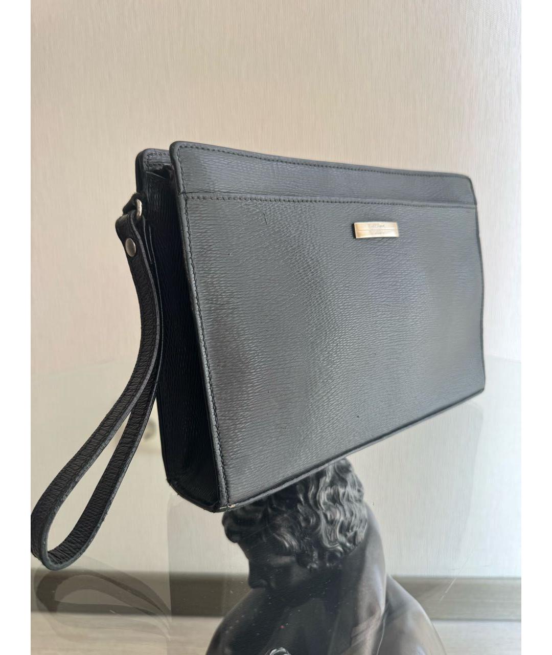 DUPONT Черная кожаная барсетка, фото 2