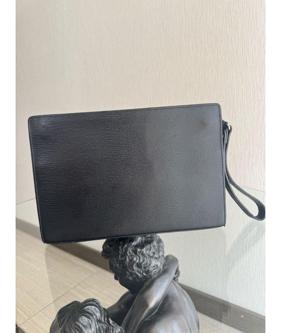 DUPONT Черная кожаная барсетка, фото 3