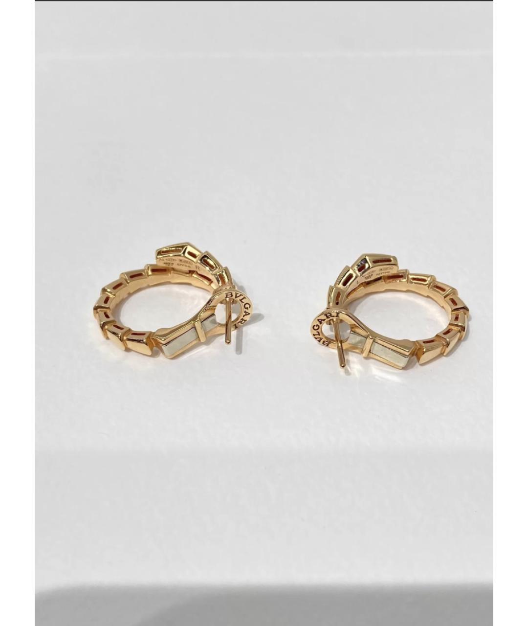 BVLGARI Золотые серьги из желтого золота, фото 6