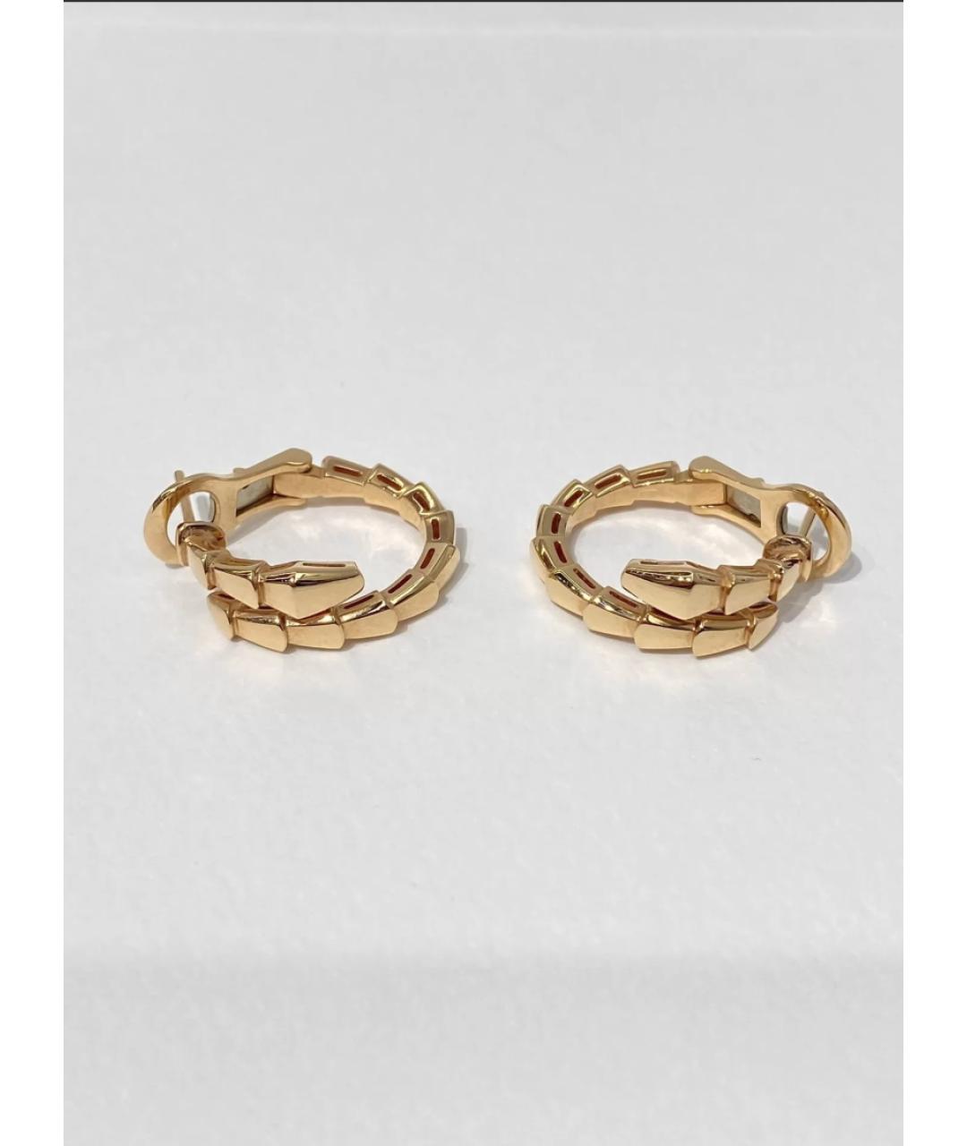 BVLGARI Золотые серьги из желтого золота, фото 8