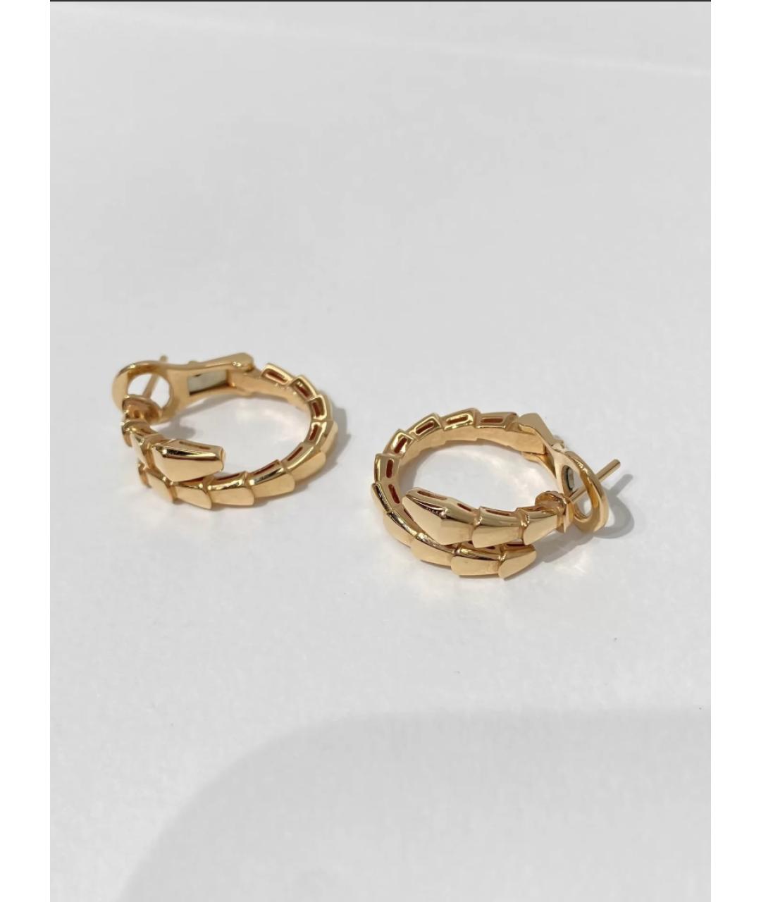 BVLGARI Золотые серьги из желтого золота, фото 7