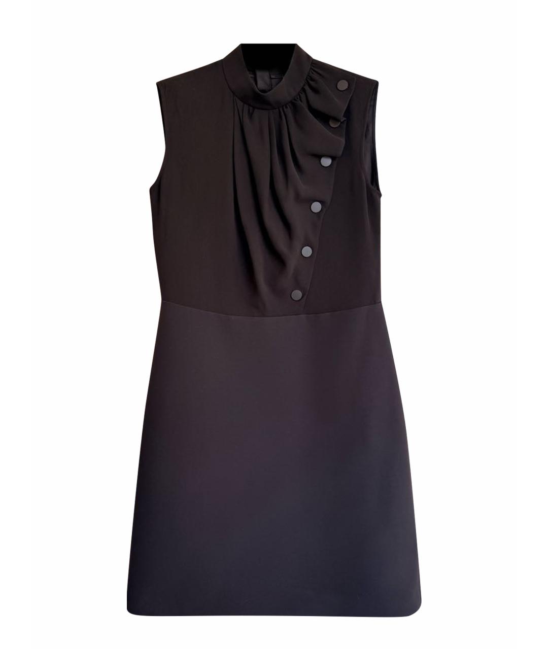 LOUIS VUITTON Черное шелковое повседневное платье, фото 1