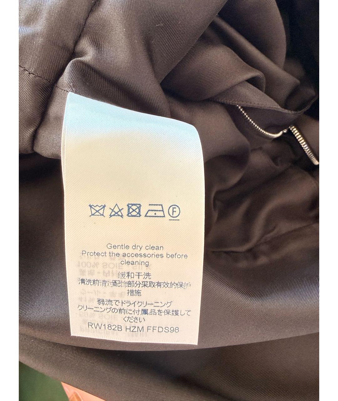 LOUIS VUITTON Черное шелковое повседневное платье, фото 8