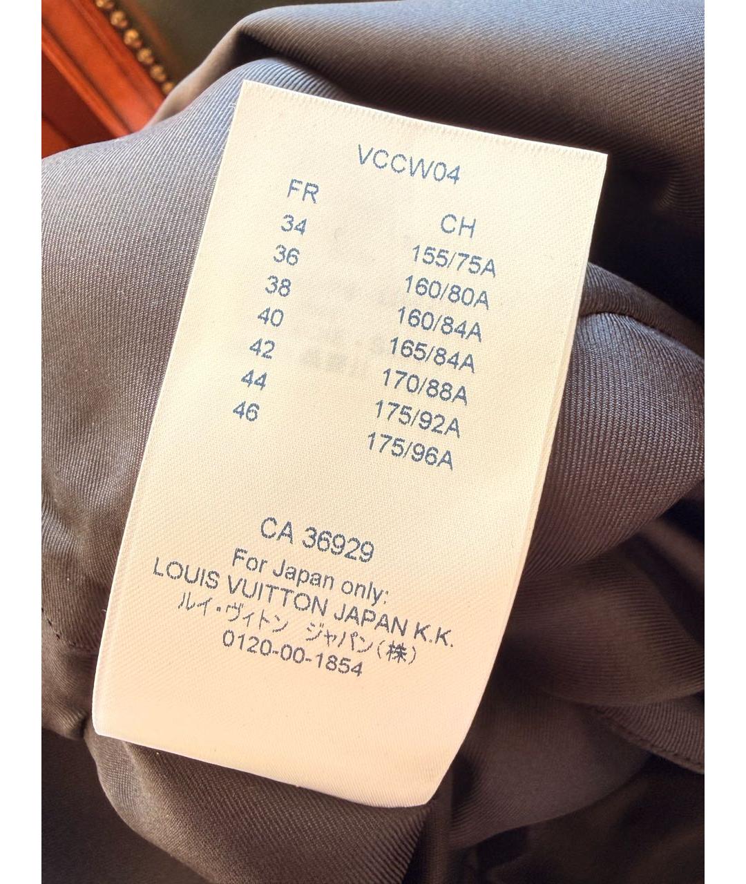 LOUIS VUITTON Черное шелковое повседневное платье, фото 6